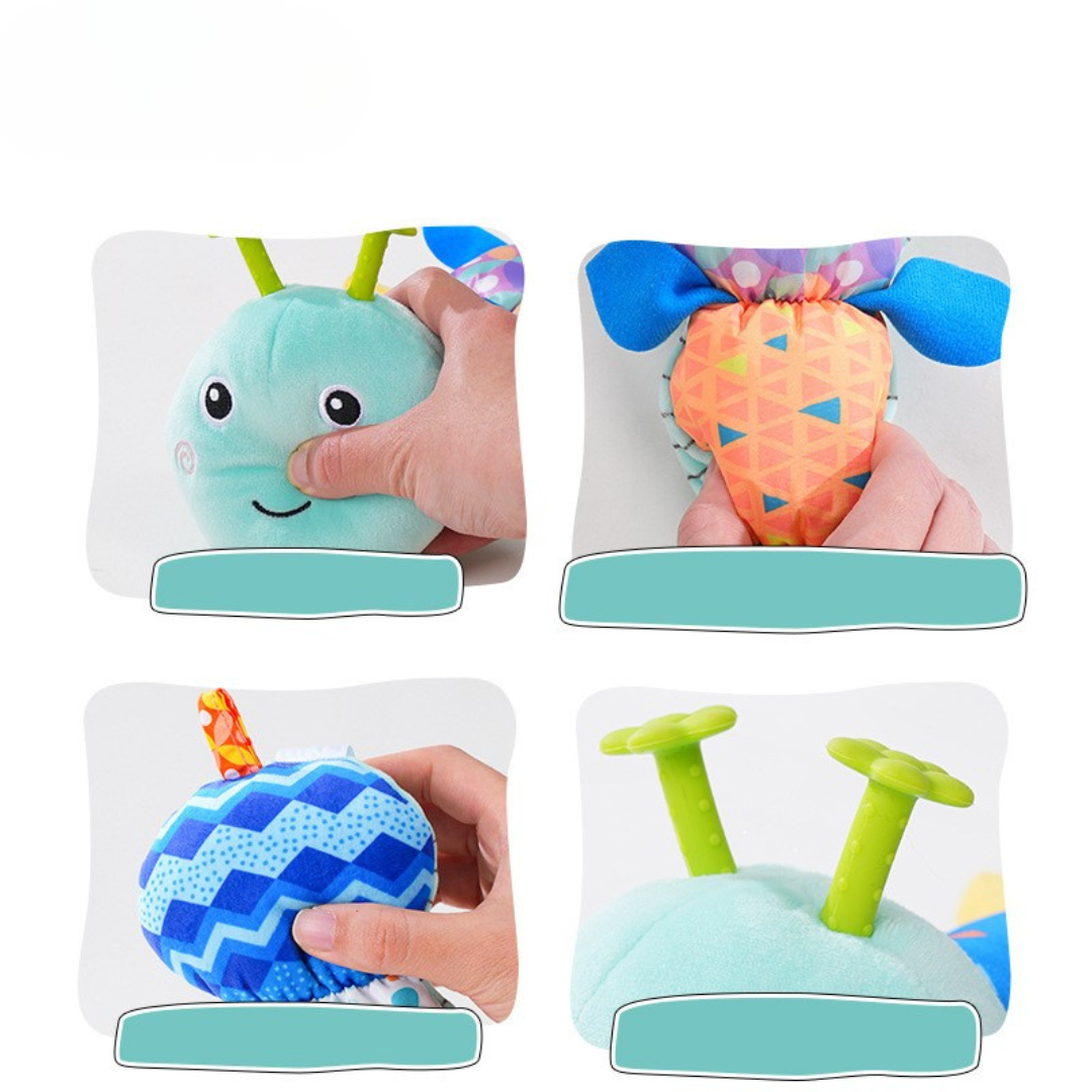 Bruco musicale per bambini – Peluche interattivo per lo sviluppo sensoriale e motorio