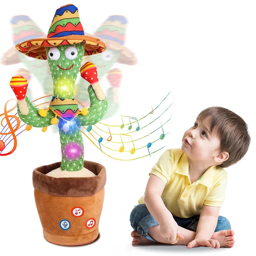 Cactus Giocattolo Interattivo Parlante e Ballerino con Canzoni per Bambini