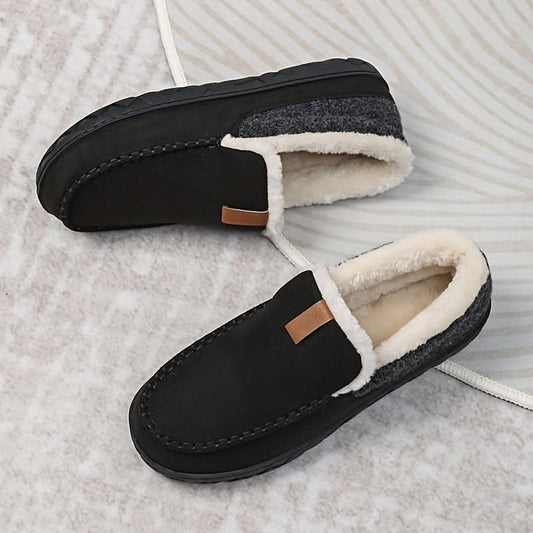 Calde Scarpe Slip-On da Uomo in Lana Sintetica