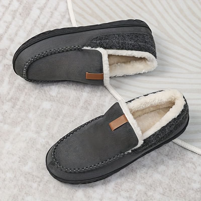 Calde Scarpe Slip-On da Uomo in Lana Sintetica