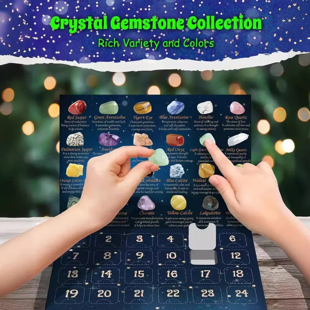 Calendario dell'Avvento – 24 Tesori in Cristallo Naturale