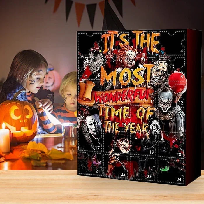 Calendario dell'Avvento con personaggi dei film horror
