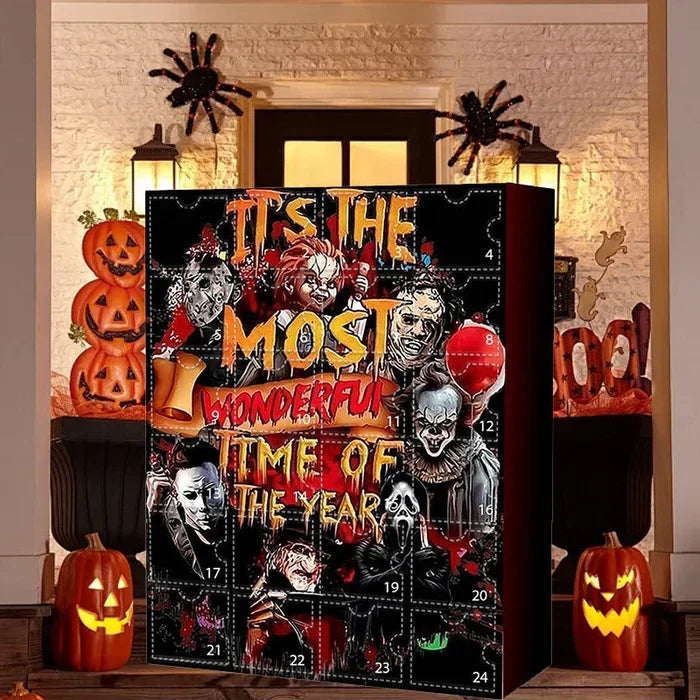 Calendario dell'Avvento con personaggi dei film horror