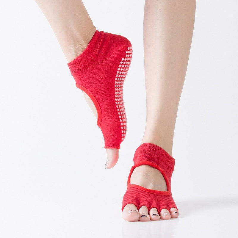 Calze antiscivolo da adulti in cotone con gommini antiscivolo in PVC