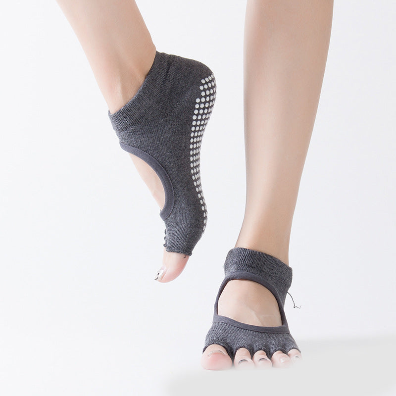Calze antiscivolo da adulti in cotone con gommini antiscivolo in PVC