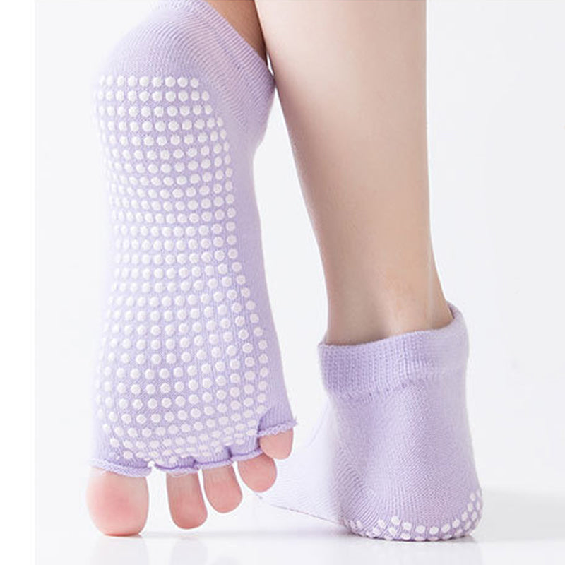 Calze antiscivolo da adulti in cotone con gommini antiscivolo in PVC