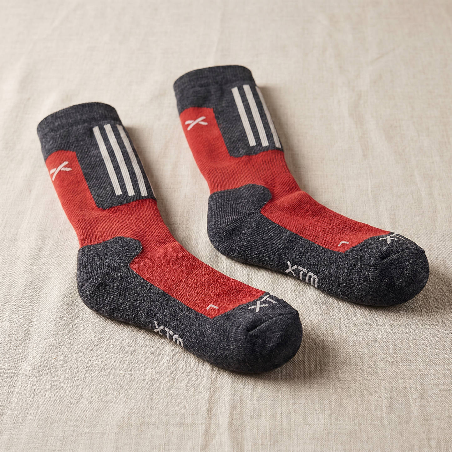 Calze da sci unisex in lana merino | Spessori differenziati | Supporto dell'arco plantare e imbottitura tibiale