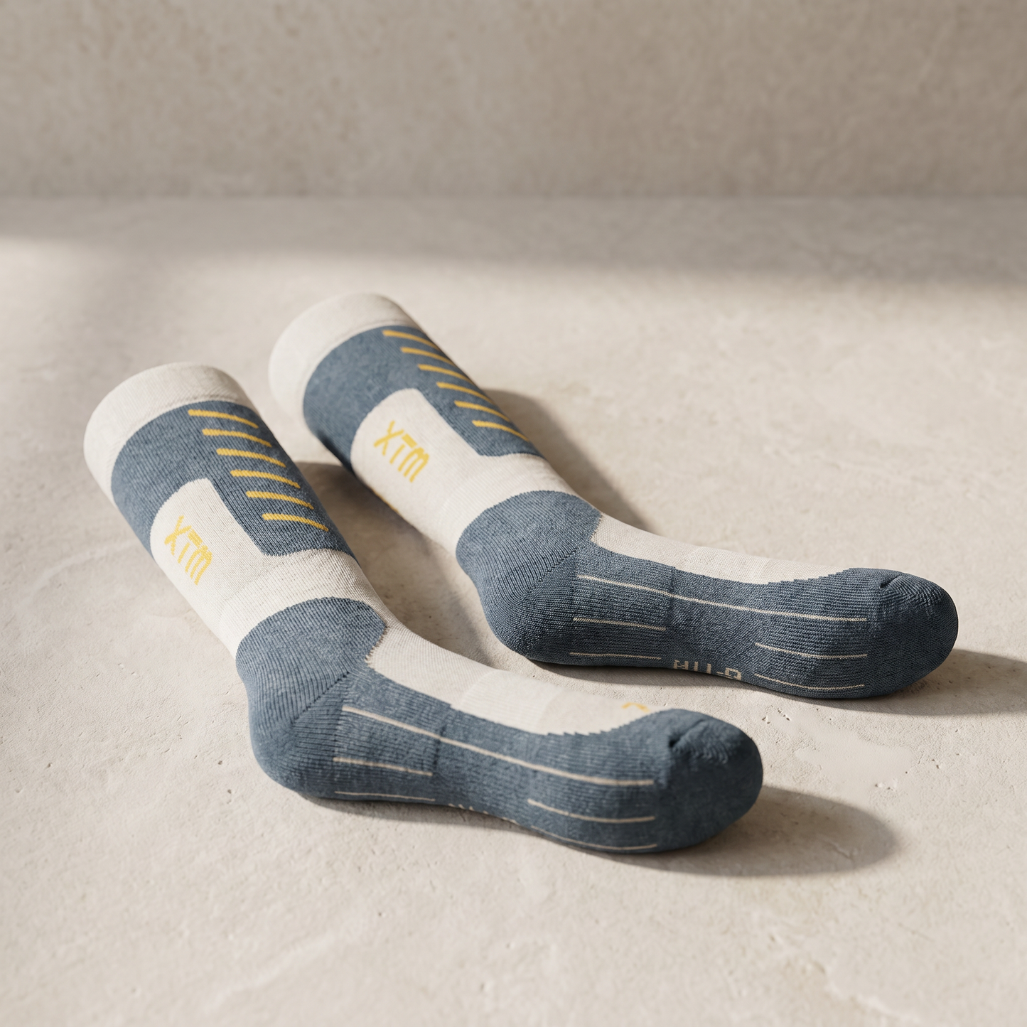 Calze da snowboard unisex in lana merino | Calzettoni invernali tecnici con zone d'imbottitura differenziate
