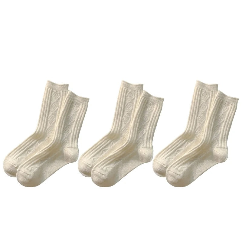 Calzini da donna in lana e cashmere – Confezione da 3 paia