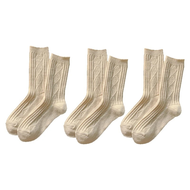 Calzini da donna in lana e cashmere – Confezione da 3 paia