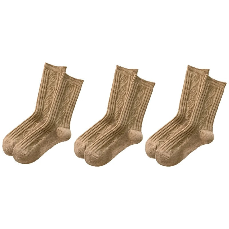 Calzini da donna in lana e cashmere – Confezione da 3 paia