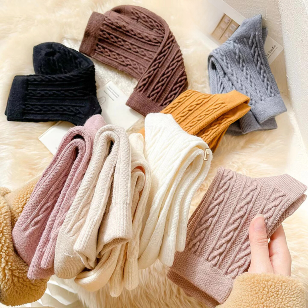 Calzini da donna in lana e cashmere – Confezione da 3 paia