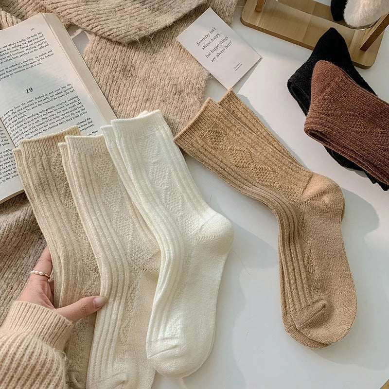 Calzini da donna in lana e cashmere – Confezione da 3 paia