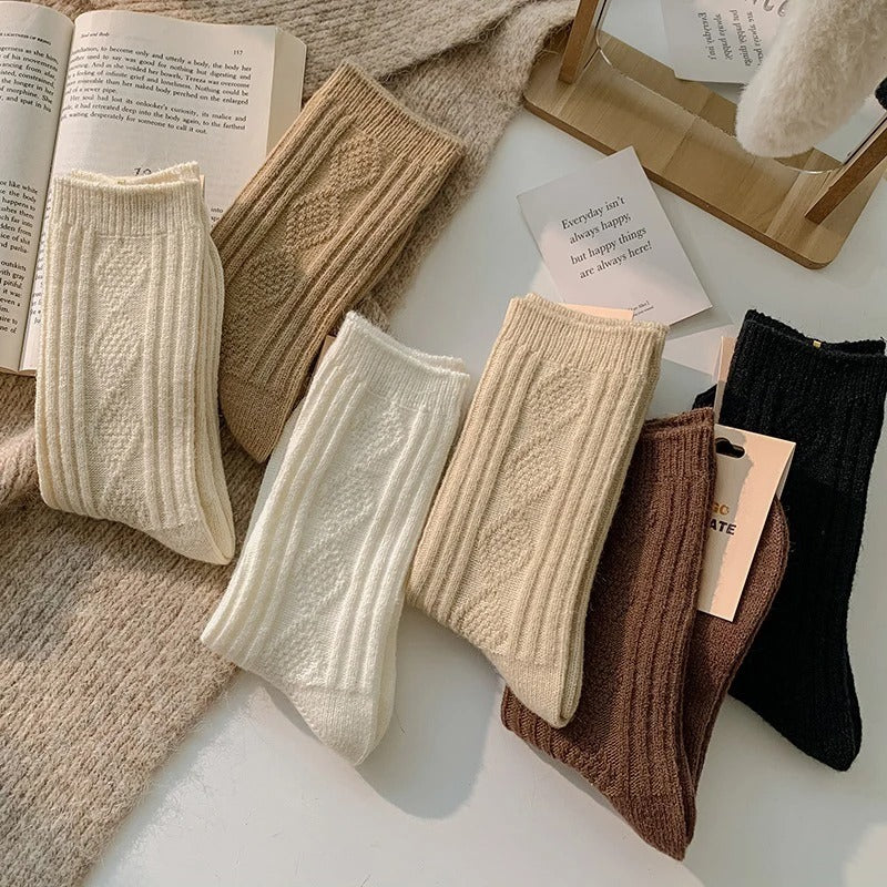 Calzini da donna in lana e cashmere – Confezione da 3 paia