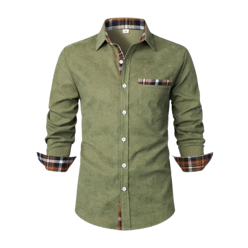 Camicia casual da uomo a maniche lunghe