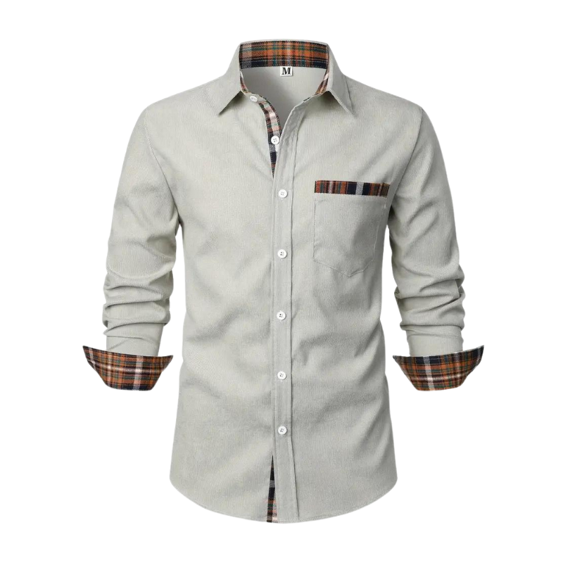 Camicia casual da uomo a maniche lunghe