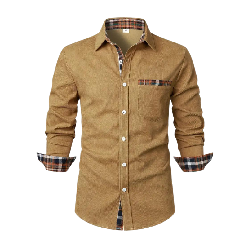 Camicia casual da uomo a maniche lunghe