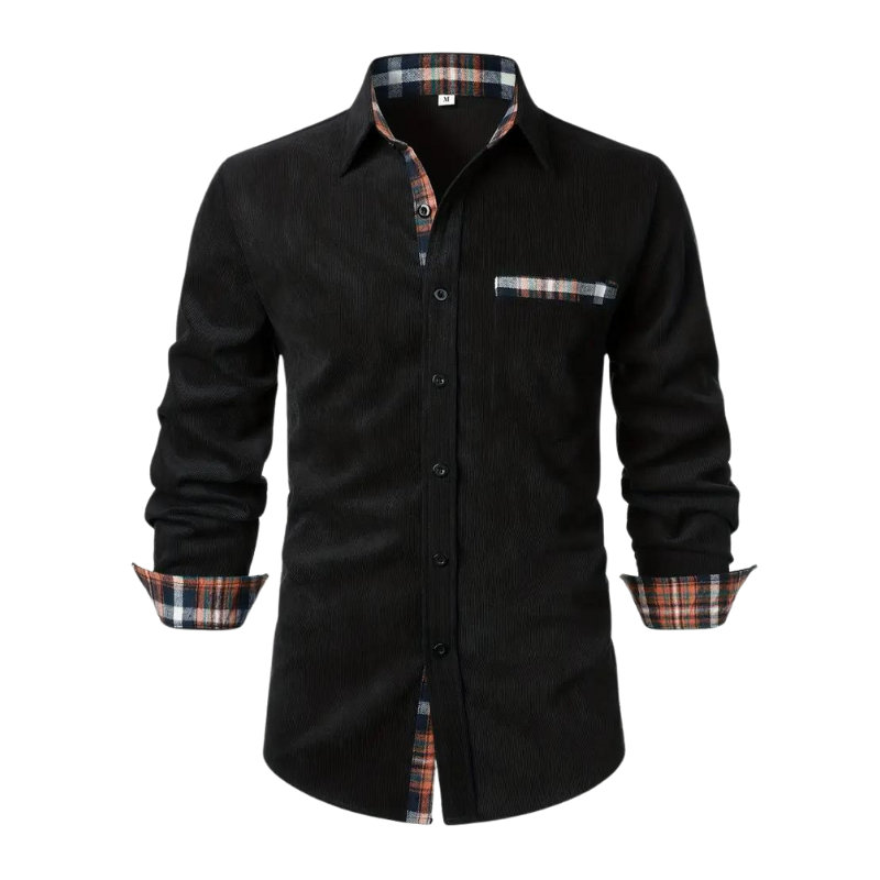 Camicia casual da uomo a maniche lunghe
