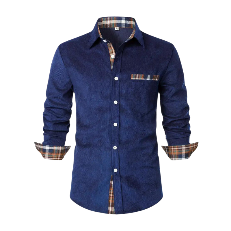 Camicia casual da uomo a maniche lunghe