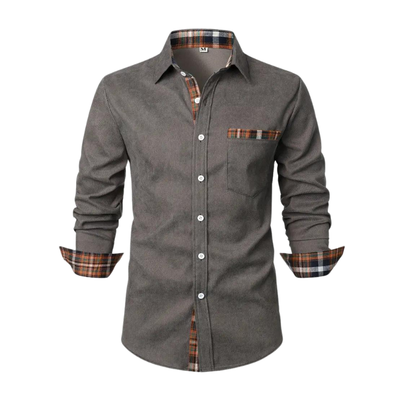 Camicia casual da uomo a maniche lunghe