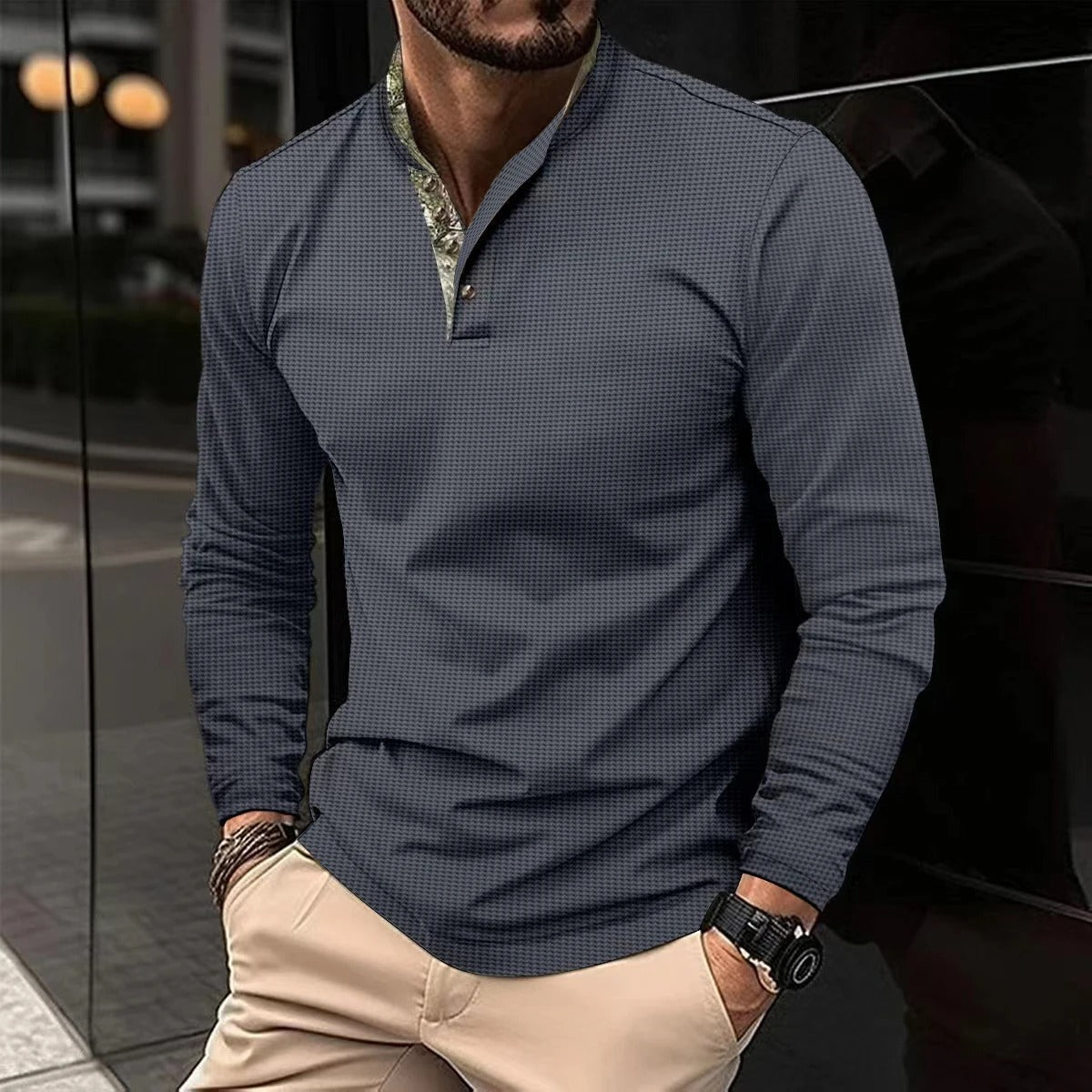 Camicia Casual da Uomo Slim Fit