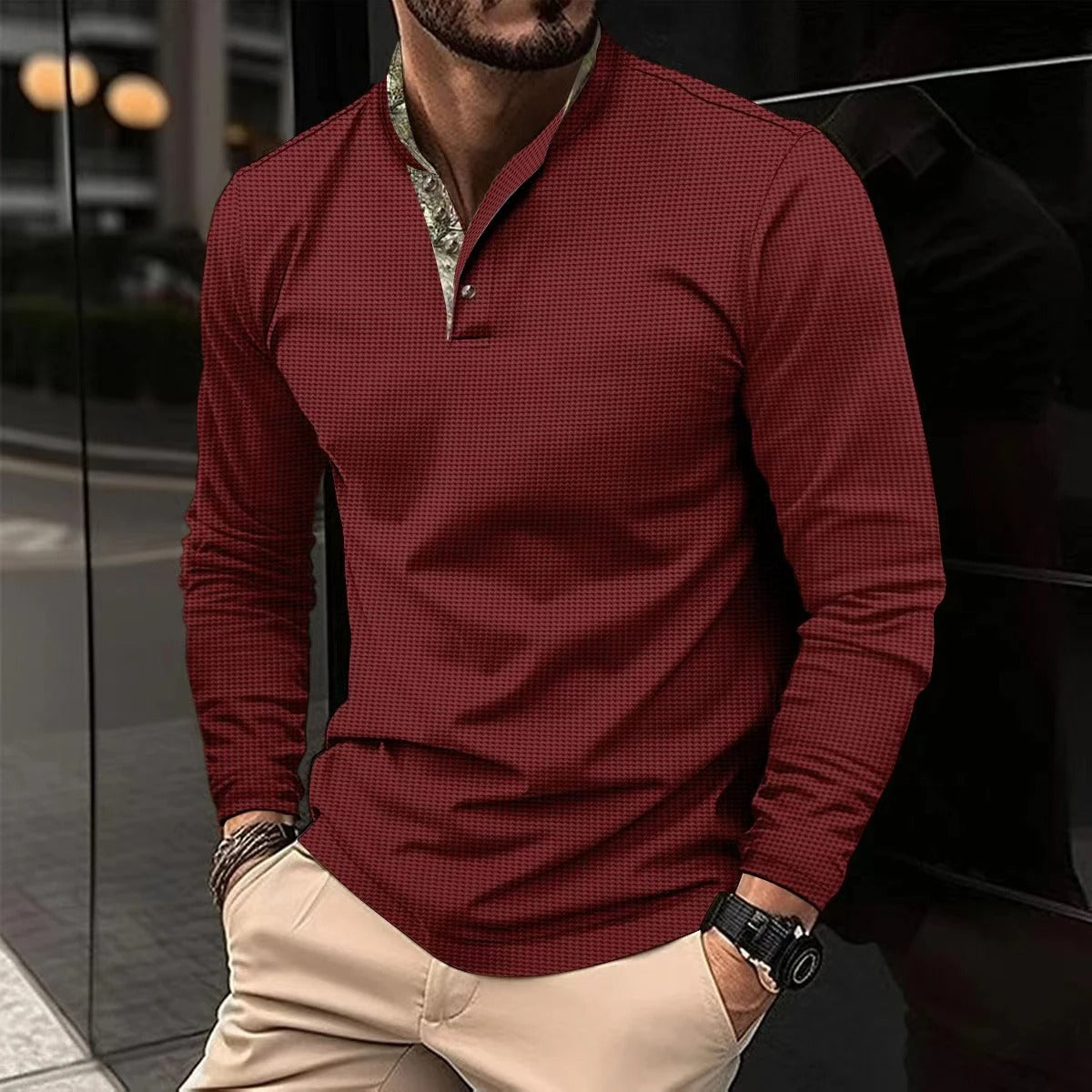 Camicia Casual da Uomo Slim Fit