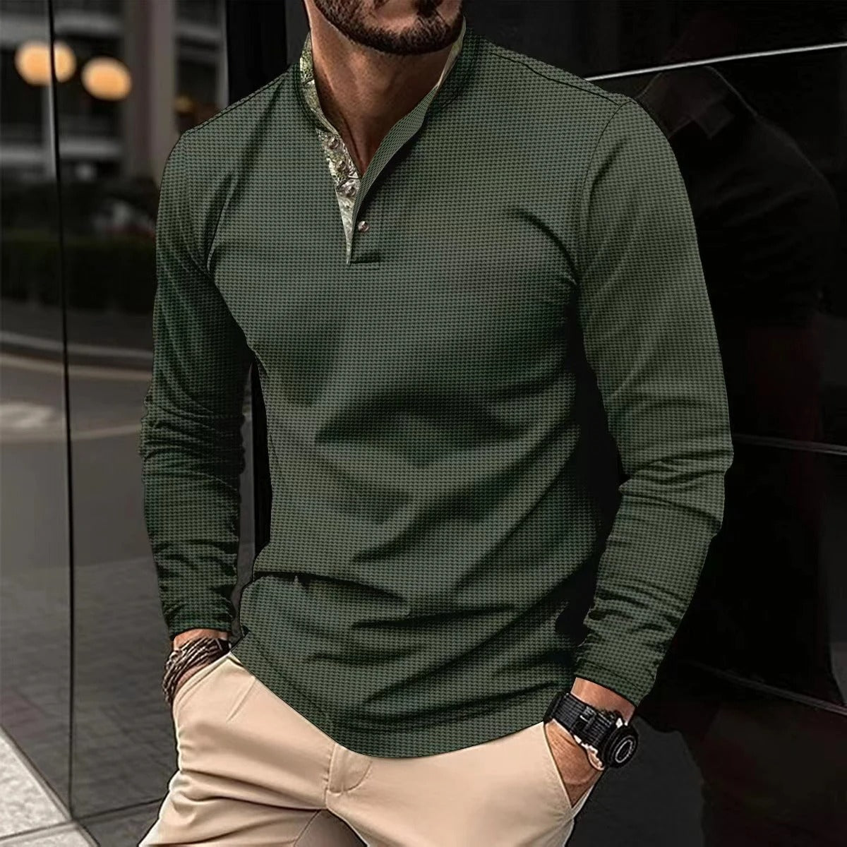 Camicia Casual da Uomo Slim Fit