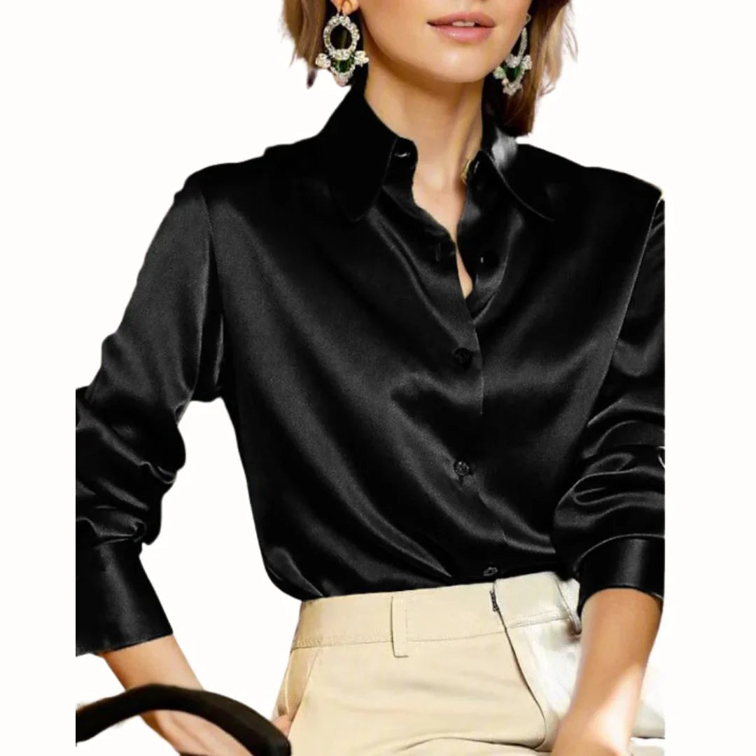 Camicia da donna a maniche lunghe con bottoni