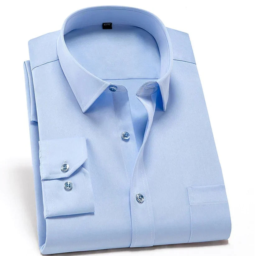 Camicia da Uomo Comoda Stretch Anti-Piega Vestibilità Modern Fit