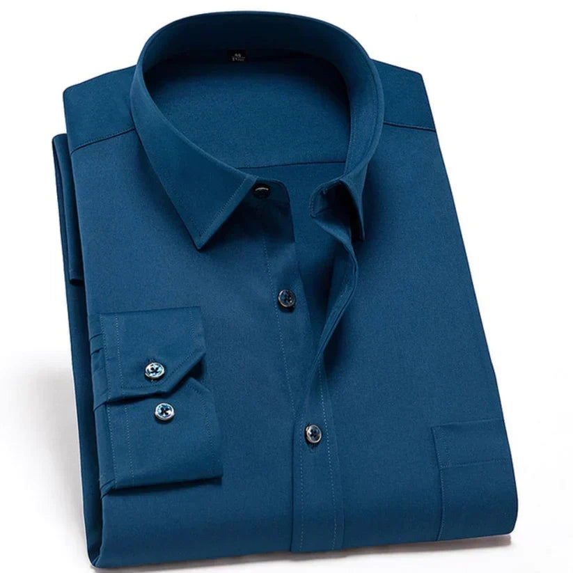 Camicia da Uomo Comoda Stretch Anti-Piega Vestibilità Modern Fit
