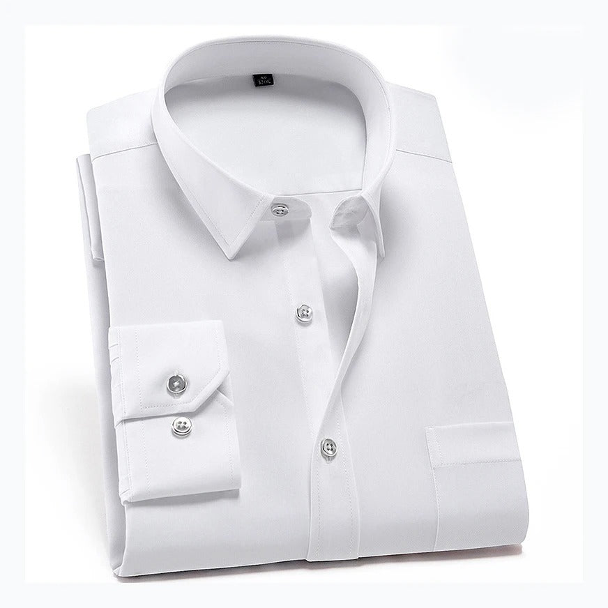 Camicia da Uomo Comoda Stretch Anti-Piega Vestibilità Modern Fit