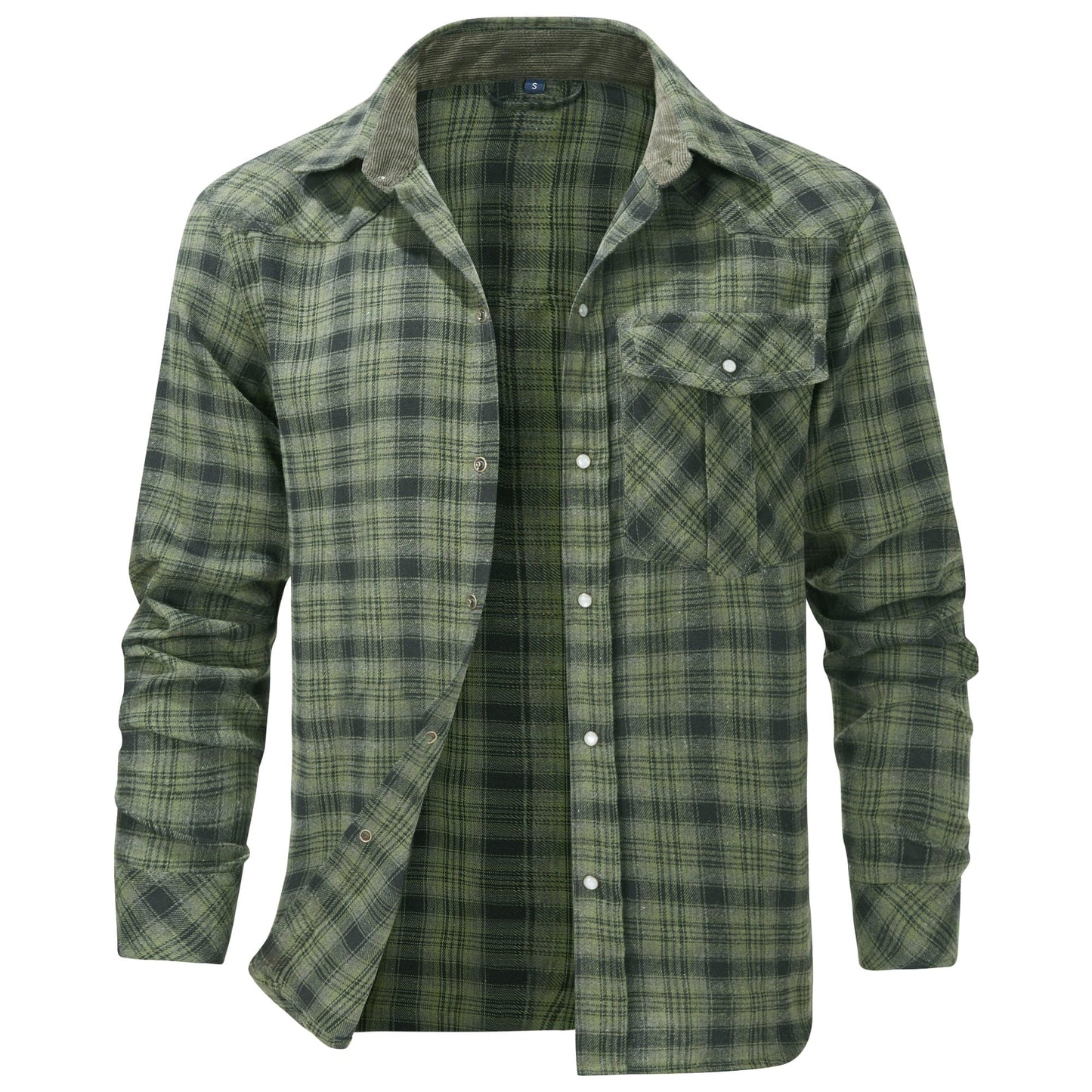 Camicia da Uomo in Flanella dal Design Confortevole