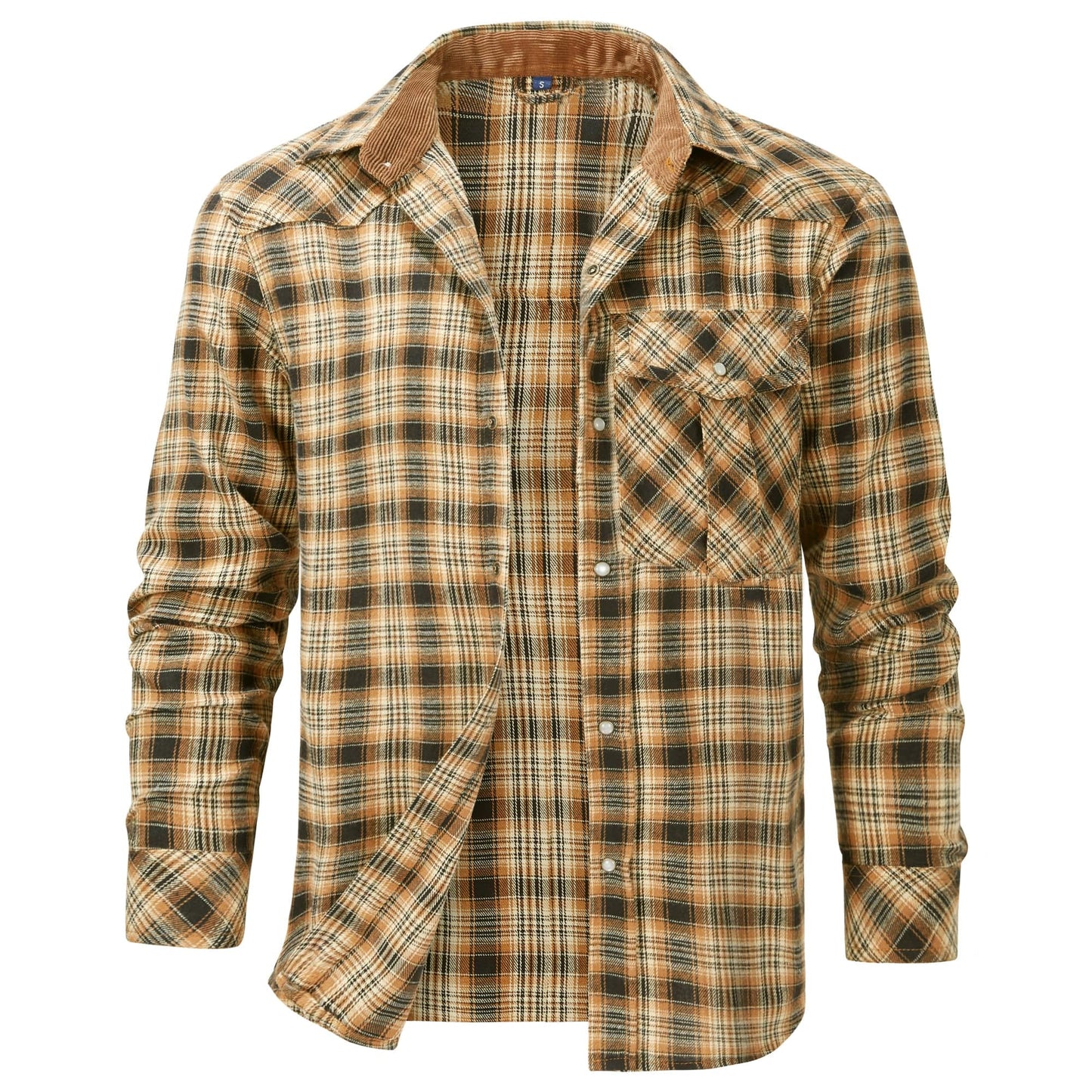 Camicia da Uomo in Flanella dal Design Confortevole