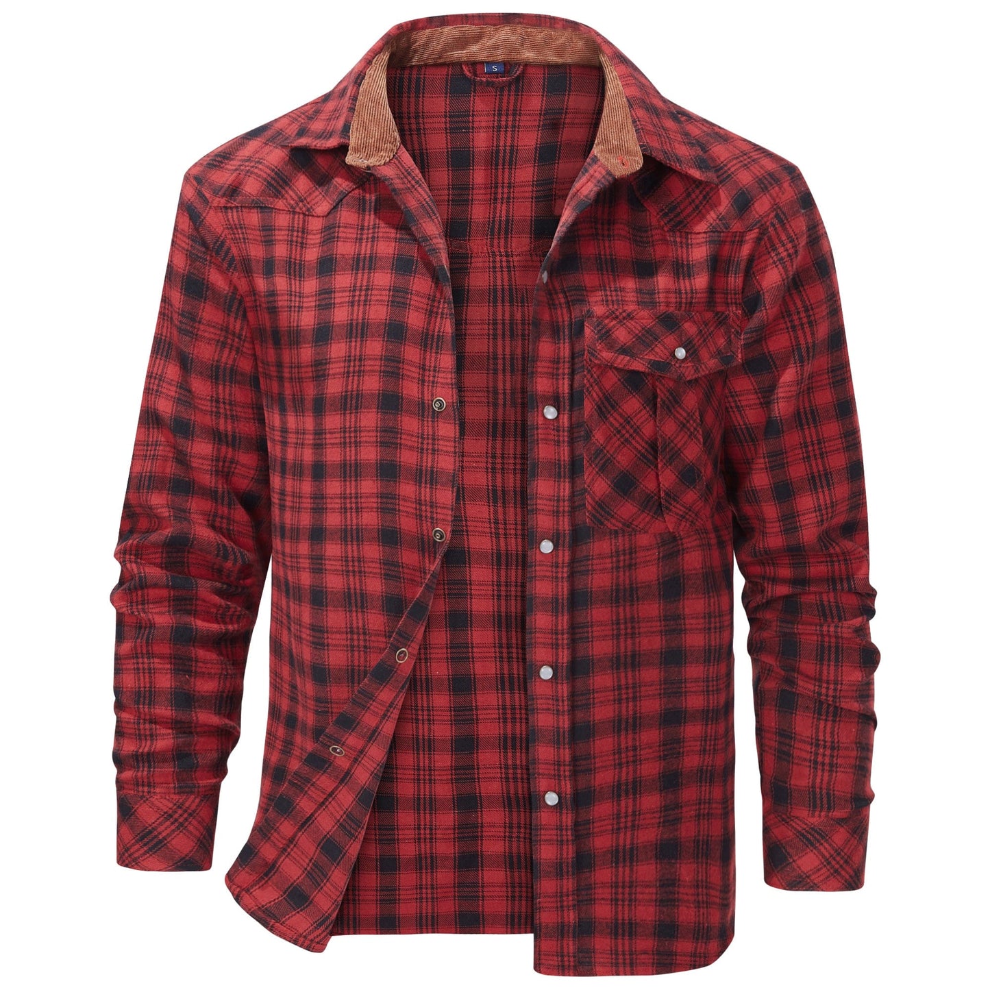 Camicia da Uomo in Flanella dal Design Confortevole