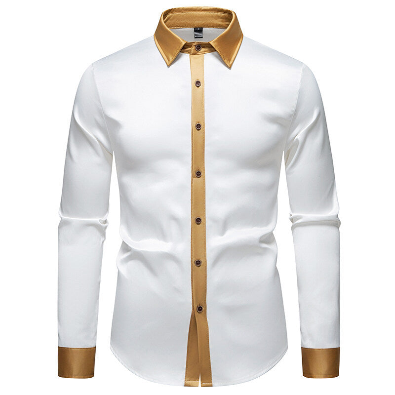 Camicia elegante a maniche lunghe con dettagli