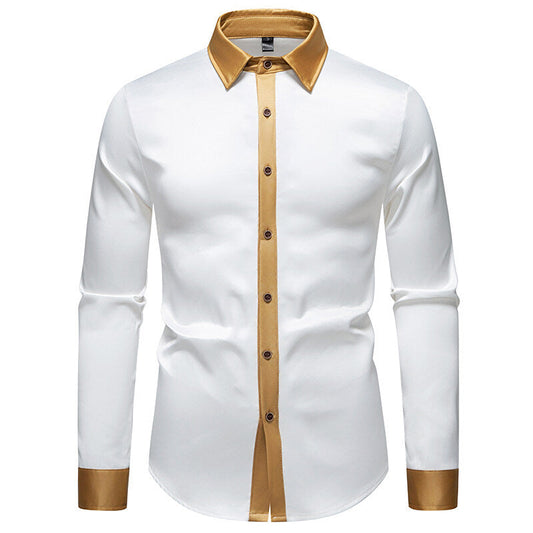 Camicia elegante a maniche lunghe con dettagli