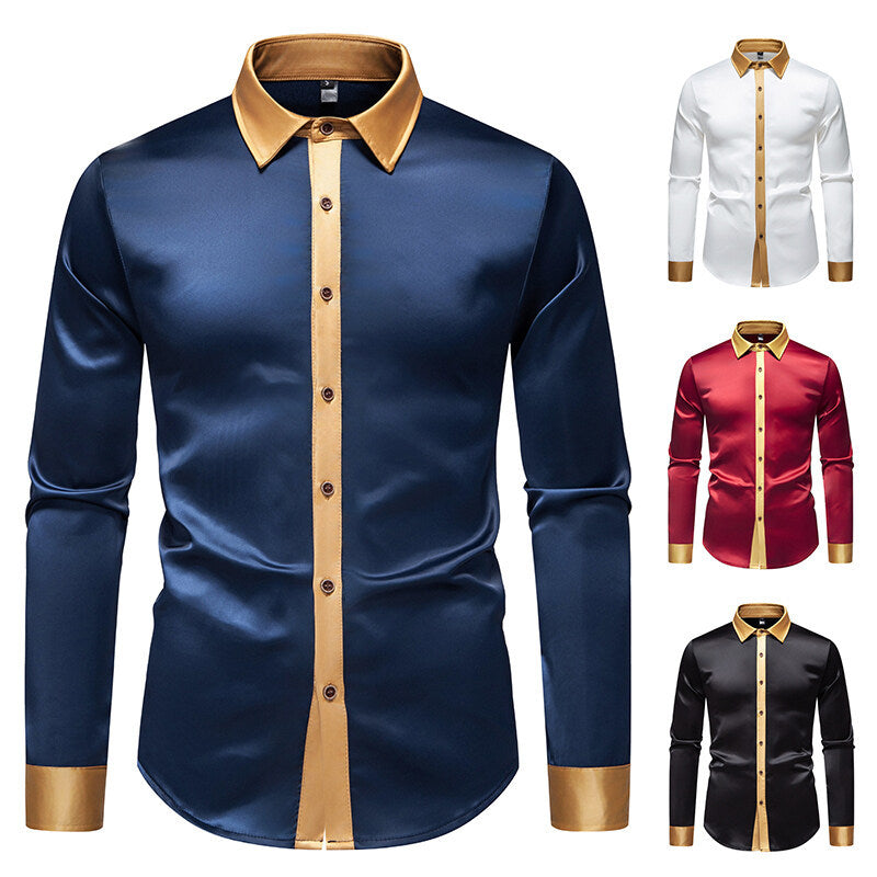 Camicia elegante a maniche lunghe con dettagli