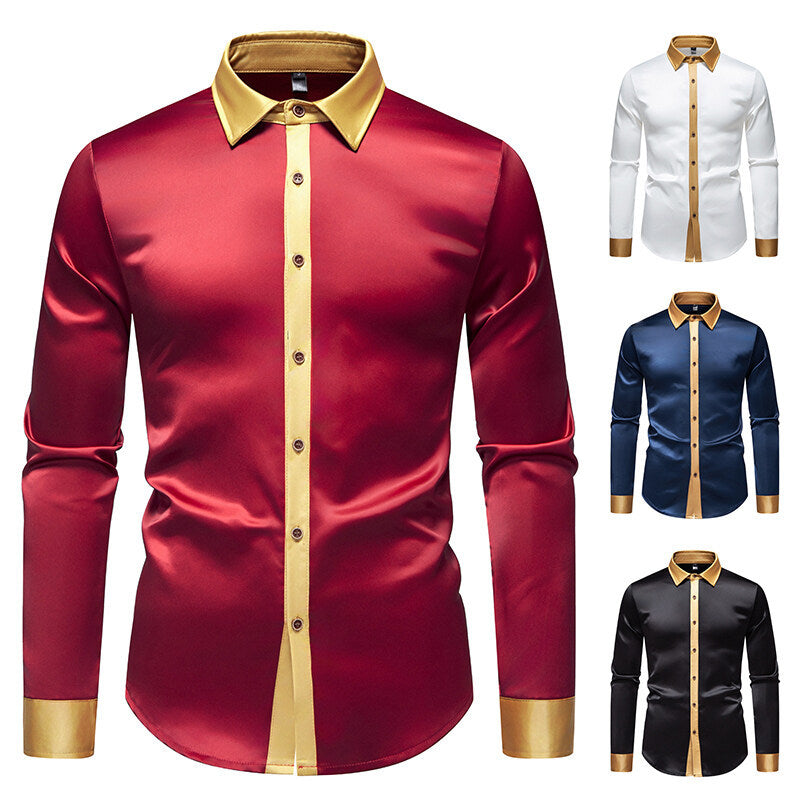 Camicia elegante a maniche lunghe con dettagli