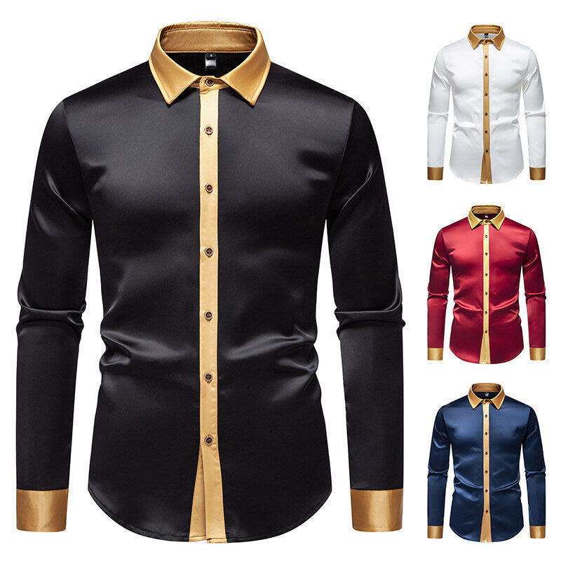 Camicia elegante a maniche lunghe con dettagli