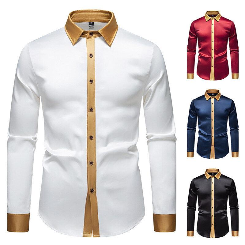 Camicia elegante a maniche lunghe con dettagli