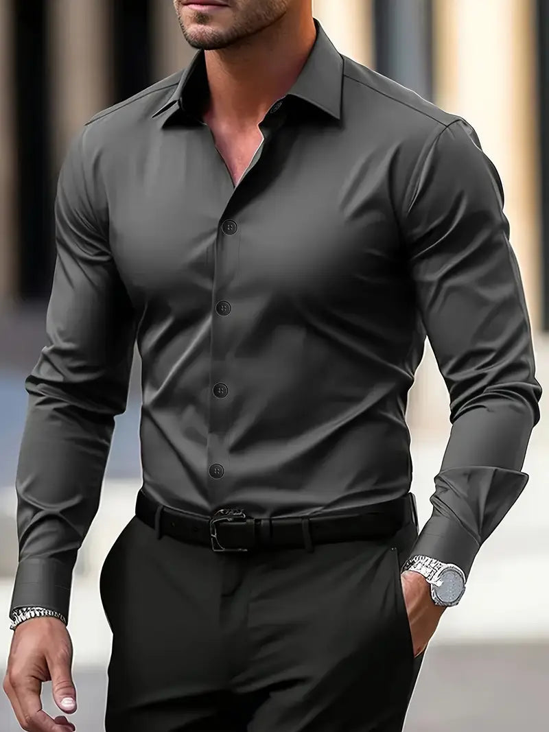 Camicia Elegante da Uomo Slim Fit