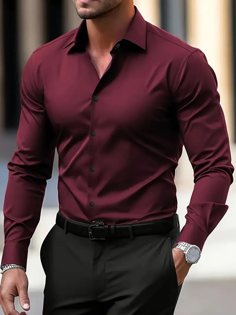 Camicia Elegante da Uomo Slim Fit