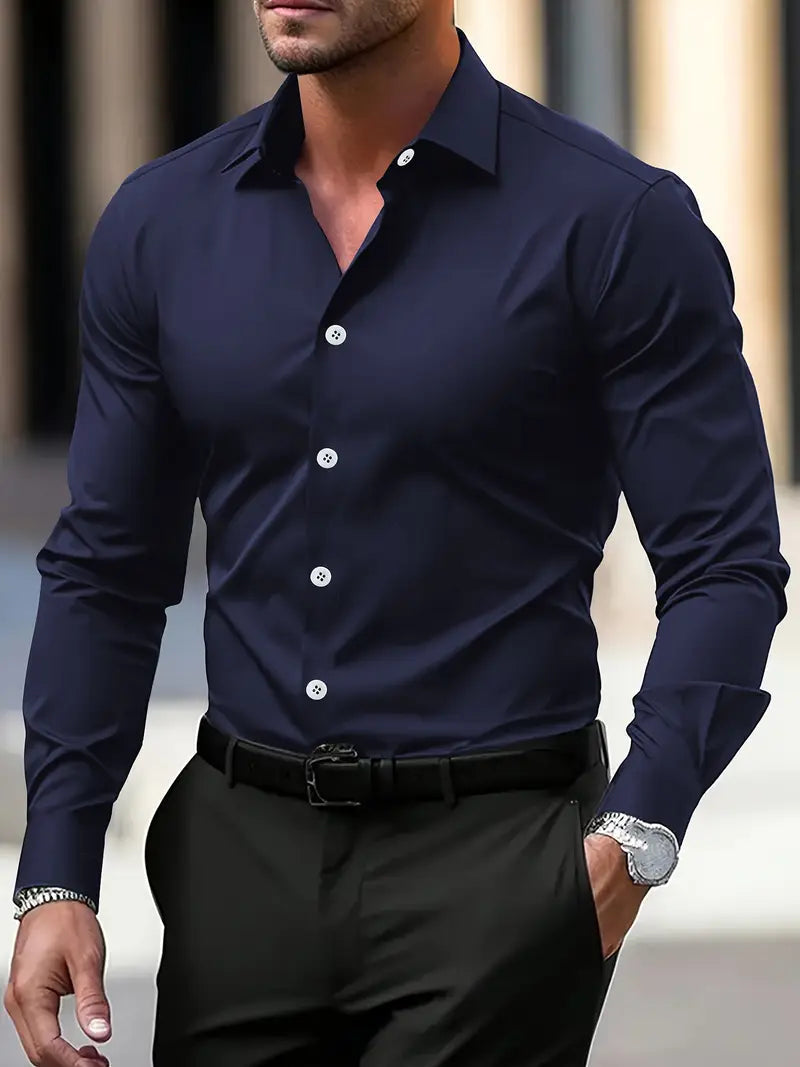 Camicia Elegante da Uomo Slim Fit