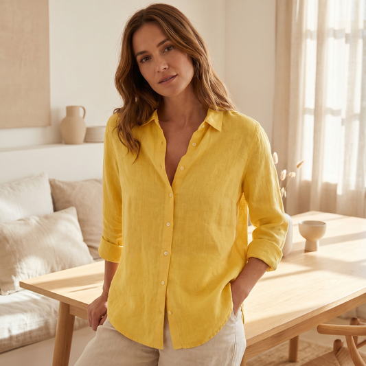 Camicia Elegante in Tessuto da Donna | Top Versatile da Mattina a Sera