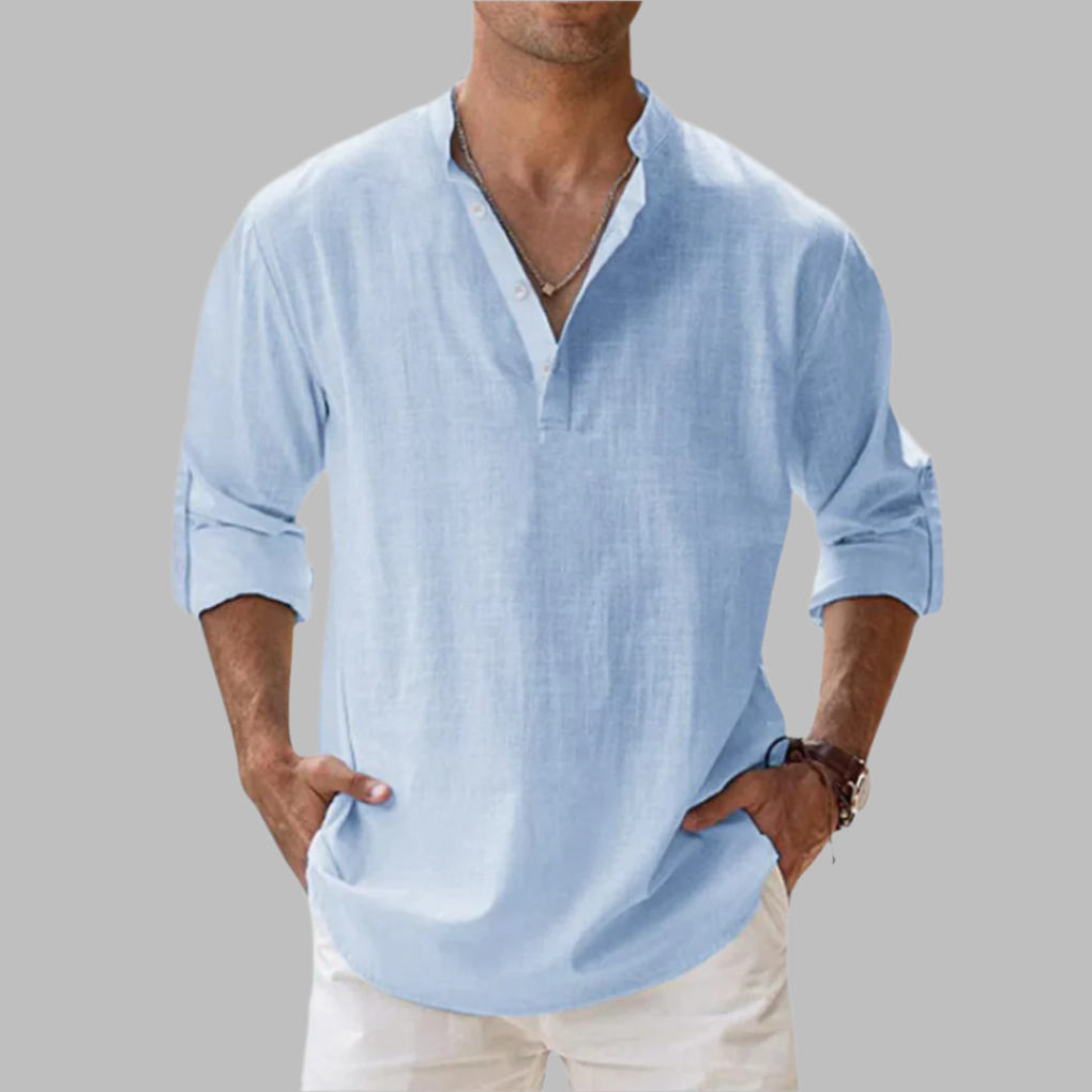 Camicia estiva da uomo vestibilità comoda