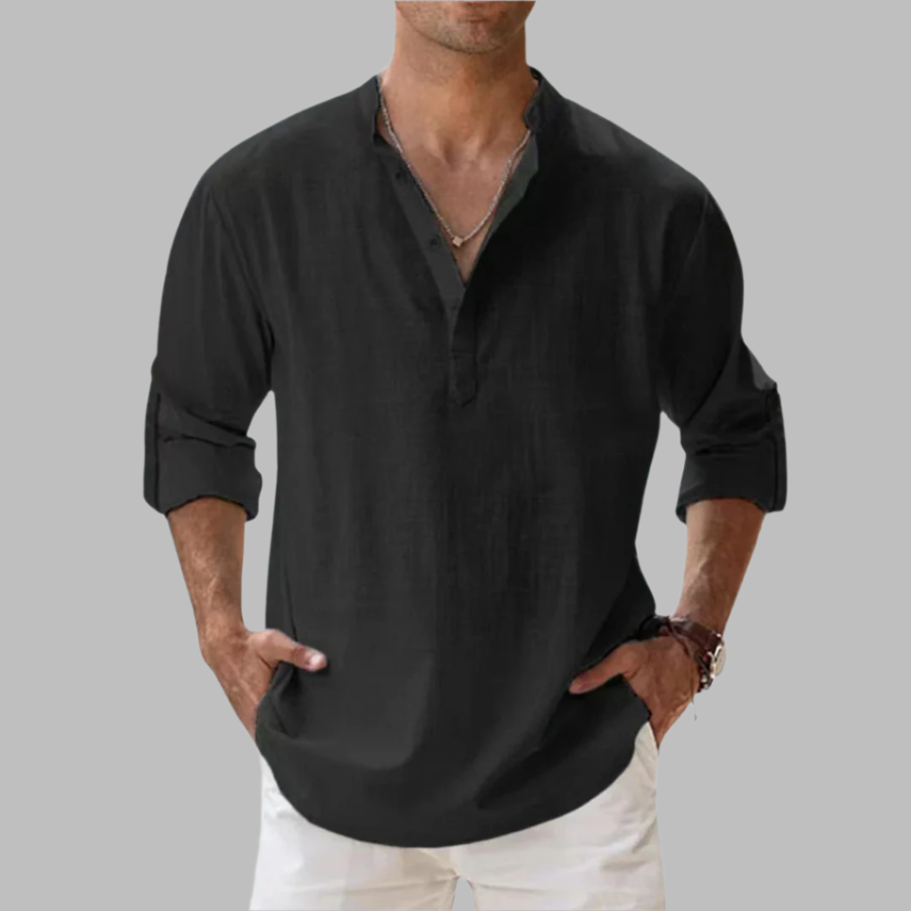 Camicia estiva da uomo vestibilità comoda