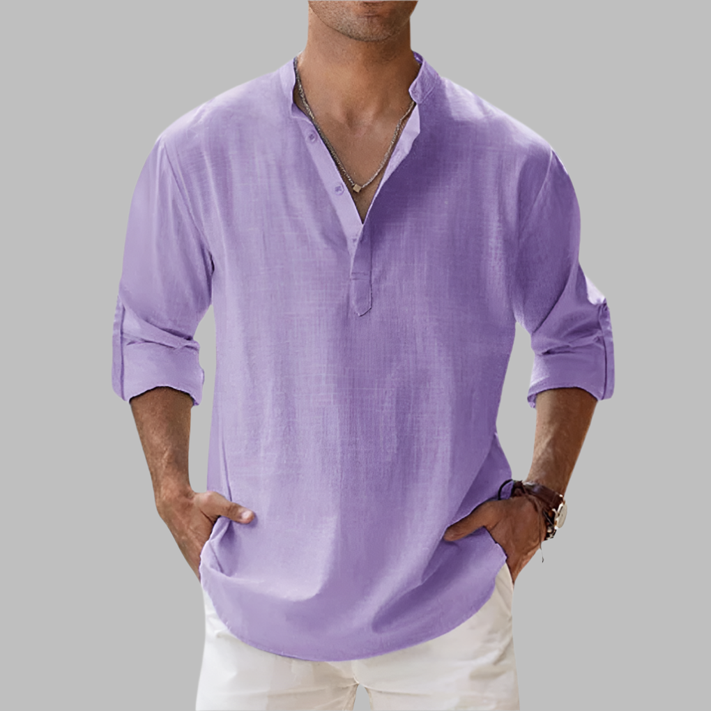 Camicia estiva da uomo vestibilità comoda