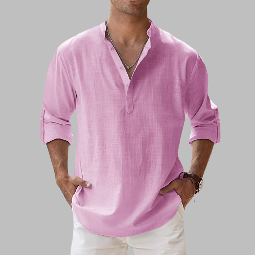 Camicia estiva da uomo vestibilità comoda