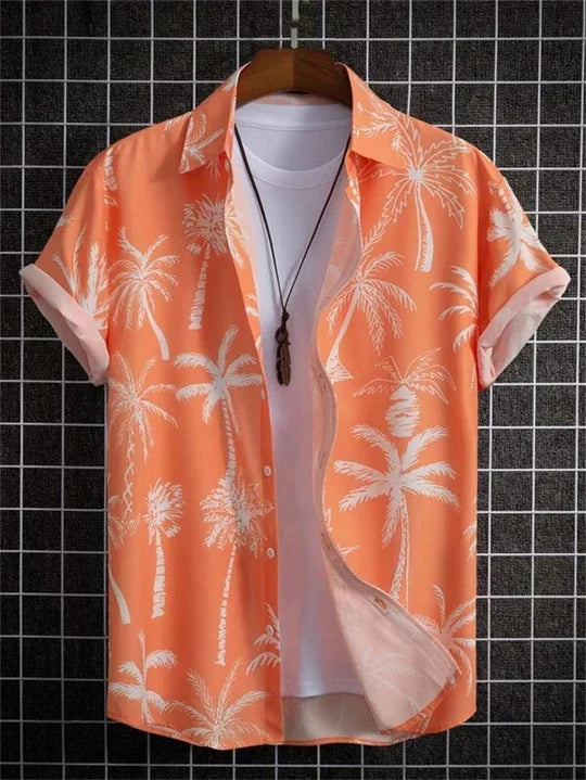 Camicia hawaiana con dinamica fantasia floreale 3D per giornate di relax
