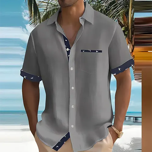 Camicia traspirante a maniche corte per l'uso quotidiano